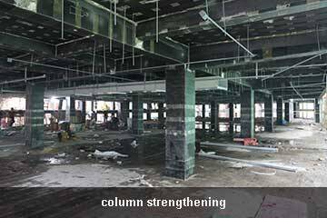 unidirectional carbon fiber fabric for column strengthening