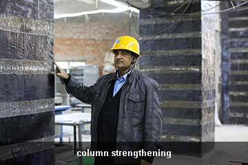 horse carbon wrap column