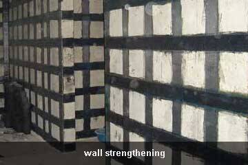 unidirectional carbon fiber sheet for wall repair
